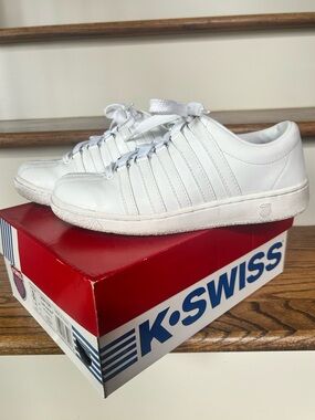 K-Swiss Classic Luxury Edition White Sneakers Women’s 8.5 Original Box